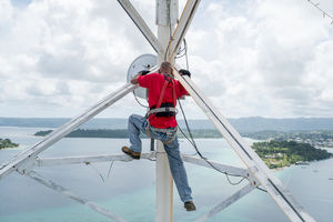 Digicel's Andrew Kay shows us the ropes in a day in the life of a telco field technician.
